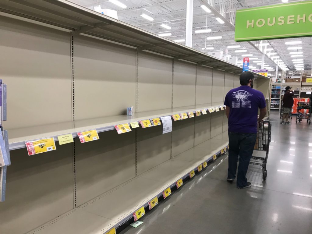 Empty Grocery Shelves