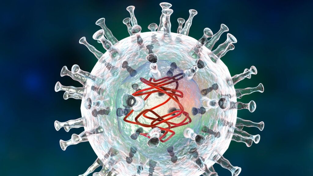 illustration - virus close-up